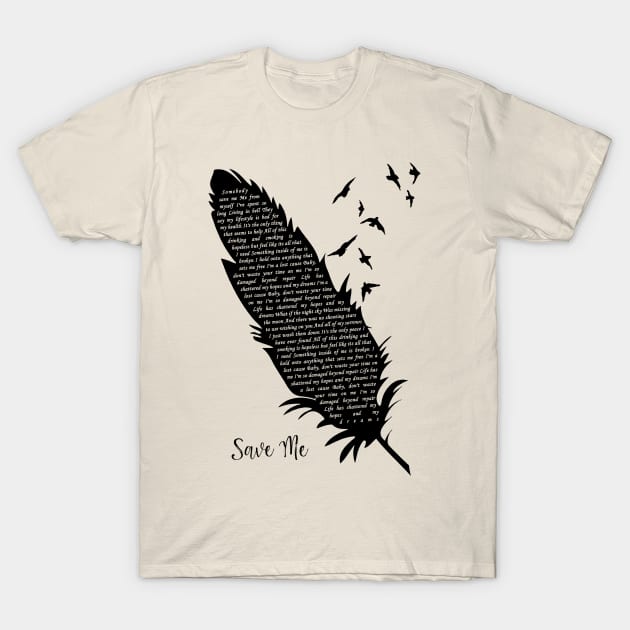 Feather of save me T-Shirt by GALER